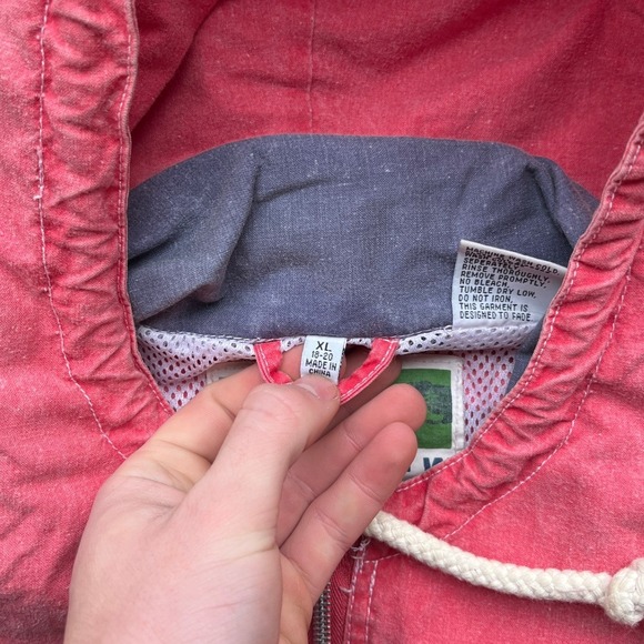 Vintage Jonathan Stone Native Waves Pink Hooded Jacket XL Sunland Vanilla Shops - Picture 4 of 12